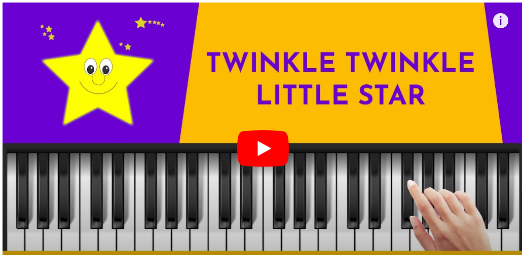 Learn To Play TWINKLE TWINKLE LITTLE STAR | Easy Piano LESSON #nurseryrhymes